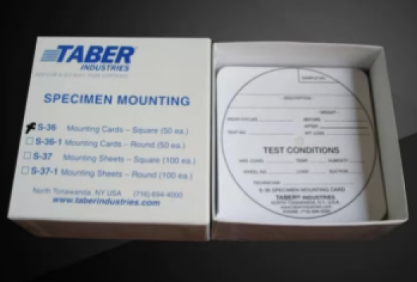 Miếng dán TABER S-36 – Specimen Mounting Cards